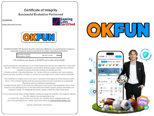 Chứng nhận GLI OKFUN